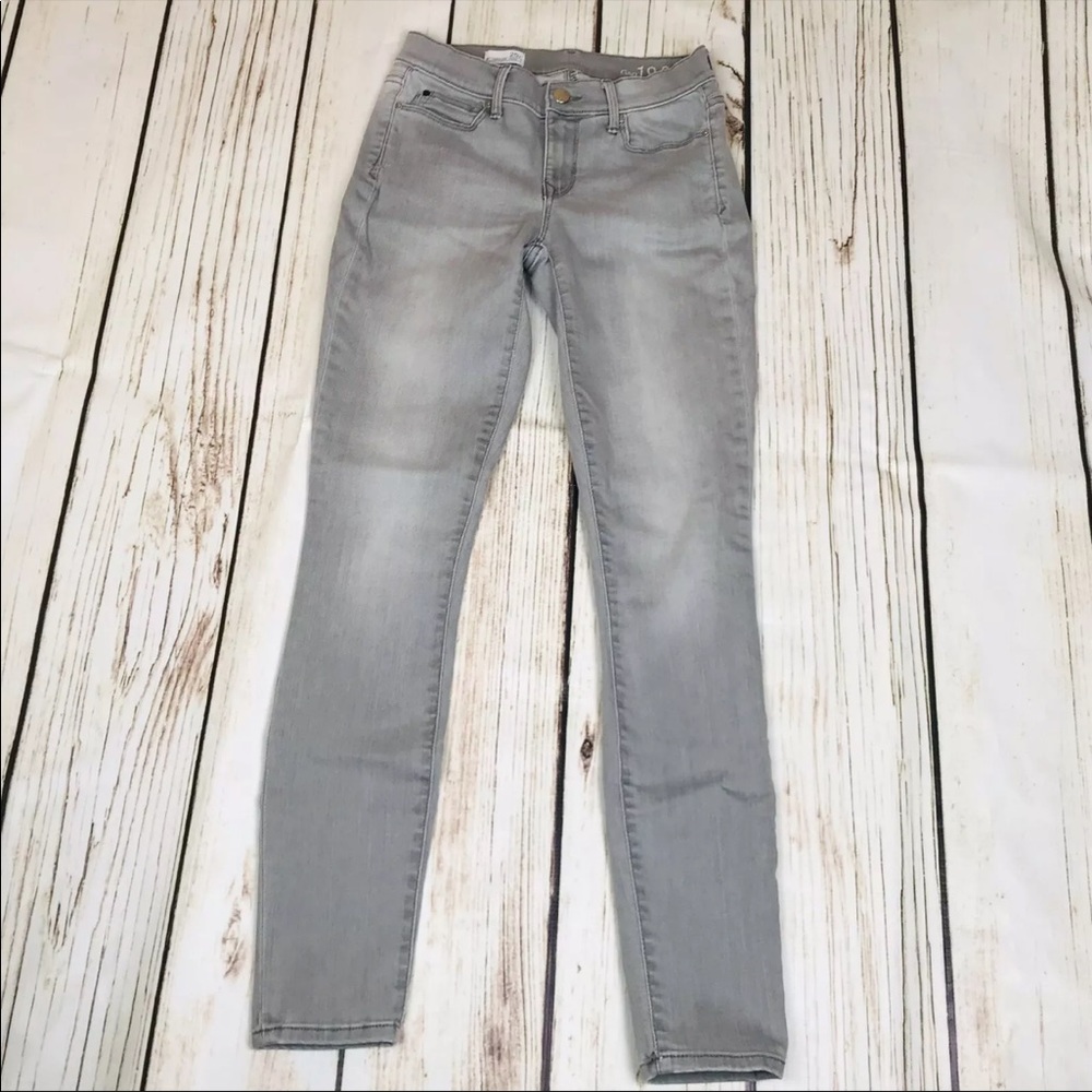 Gap1969 Dolphin Grey Legging Jean Mid rise Sz 25r